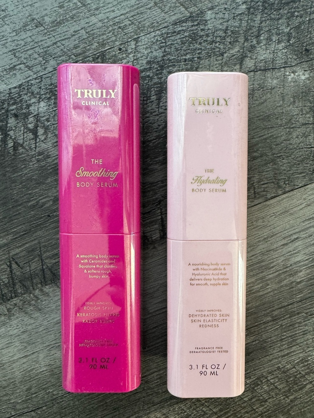 TRULY Clinical Pink & Light Pink Body Serum Duo